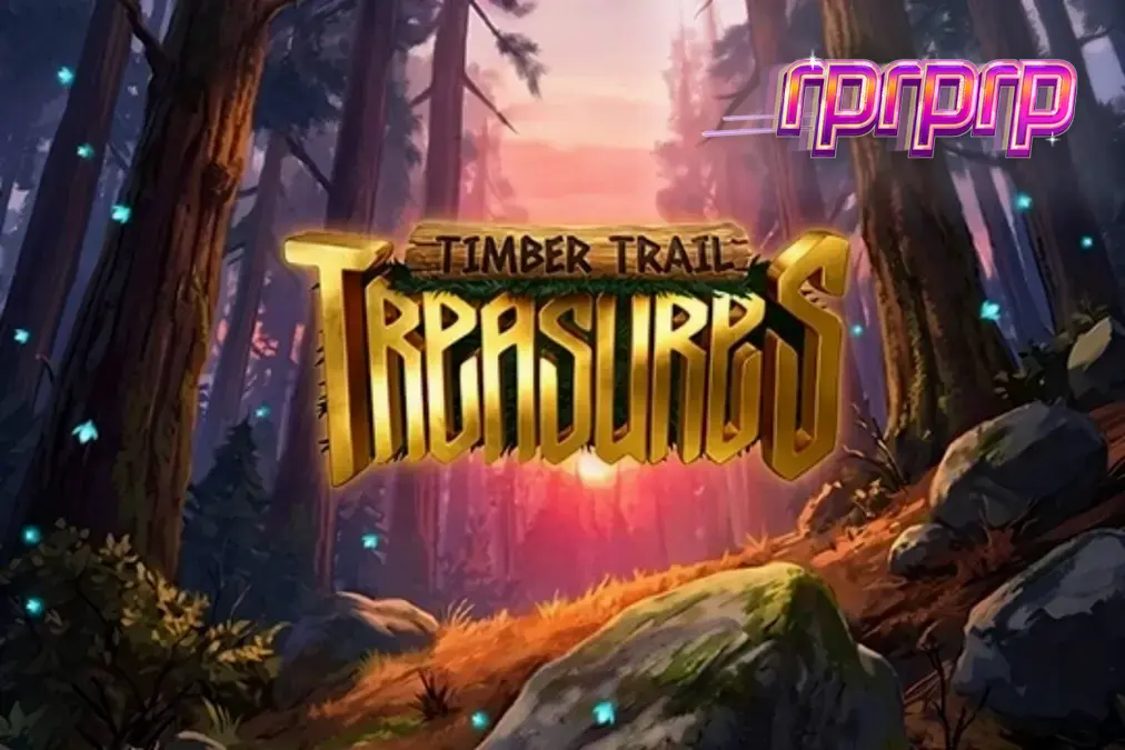 Tampilan visual slot Timber Trail Treasures dengan tema hutan dan simbol satwa liar.
